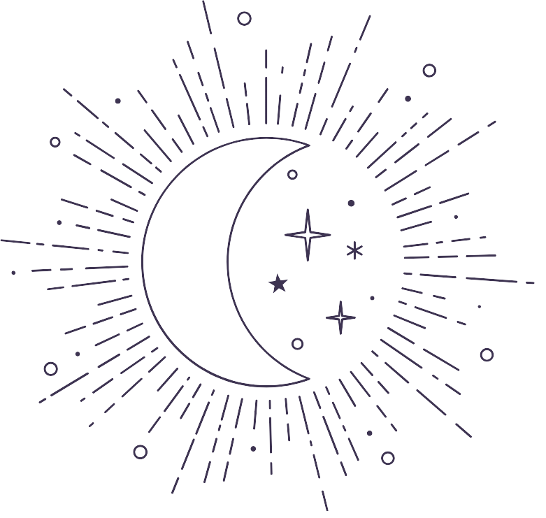 luna y estrellas